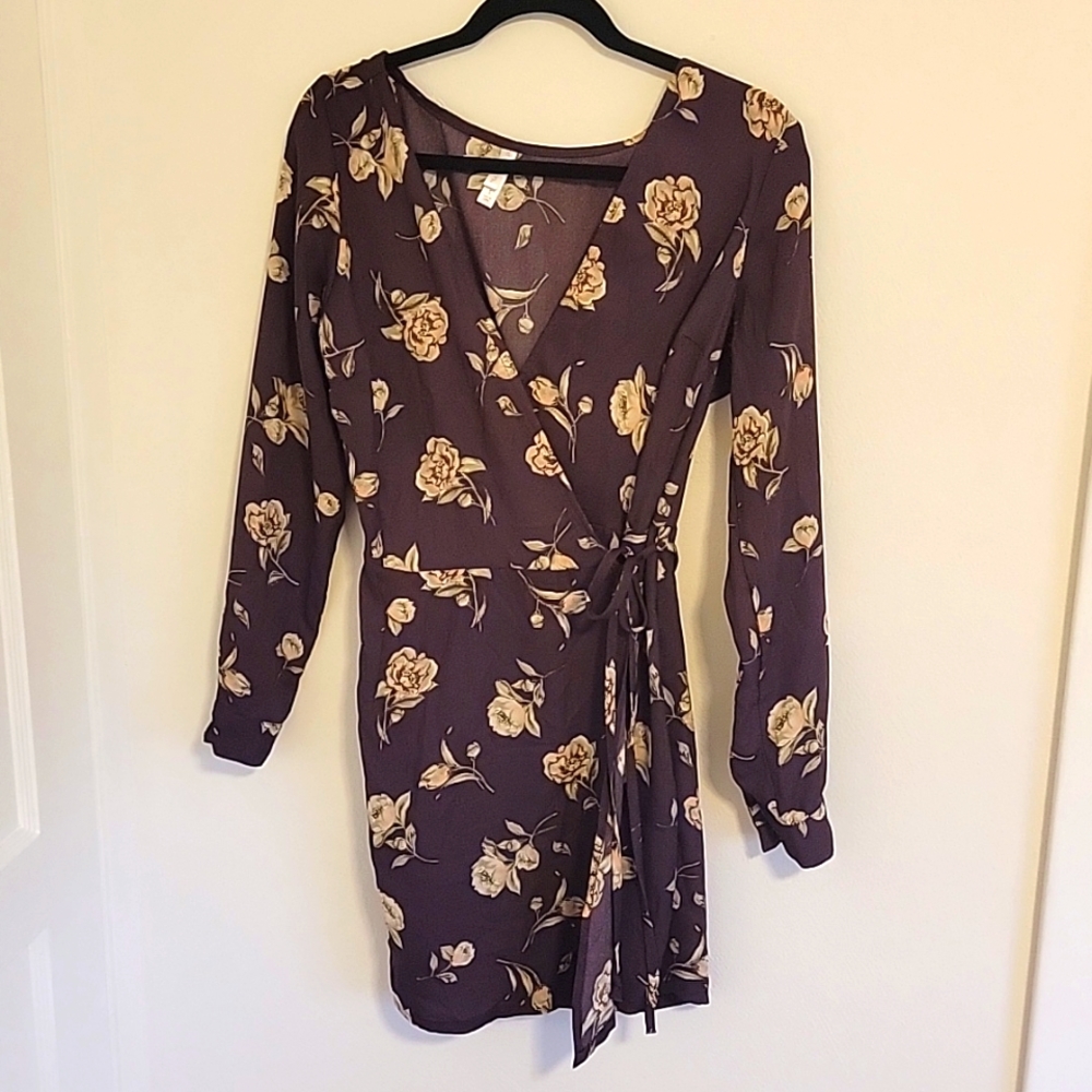 Floral wrap dress